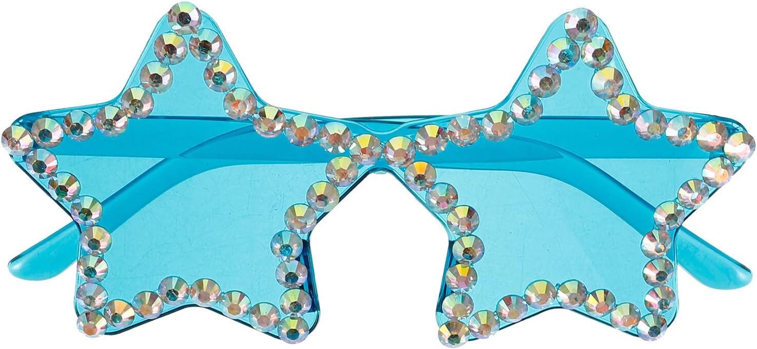 

Солнцезащитные очки KESYOO без оправы в форме звезды, цвет «озеро глушь», стильные, для фестивалей и вечеринок, модные, для женщин и мужчин, забавный аксессуар для фотосессий и мероприятий, Blue - Size: 15 x 14 x 7 cm / 5