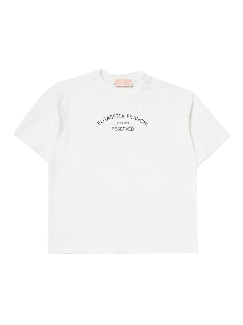 

Футболка с логотипом Elisabetta Franchi Kids, белый
