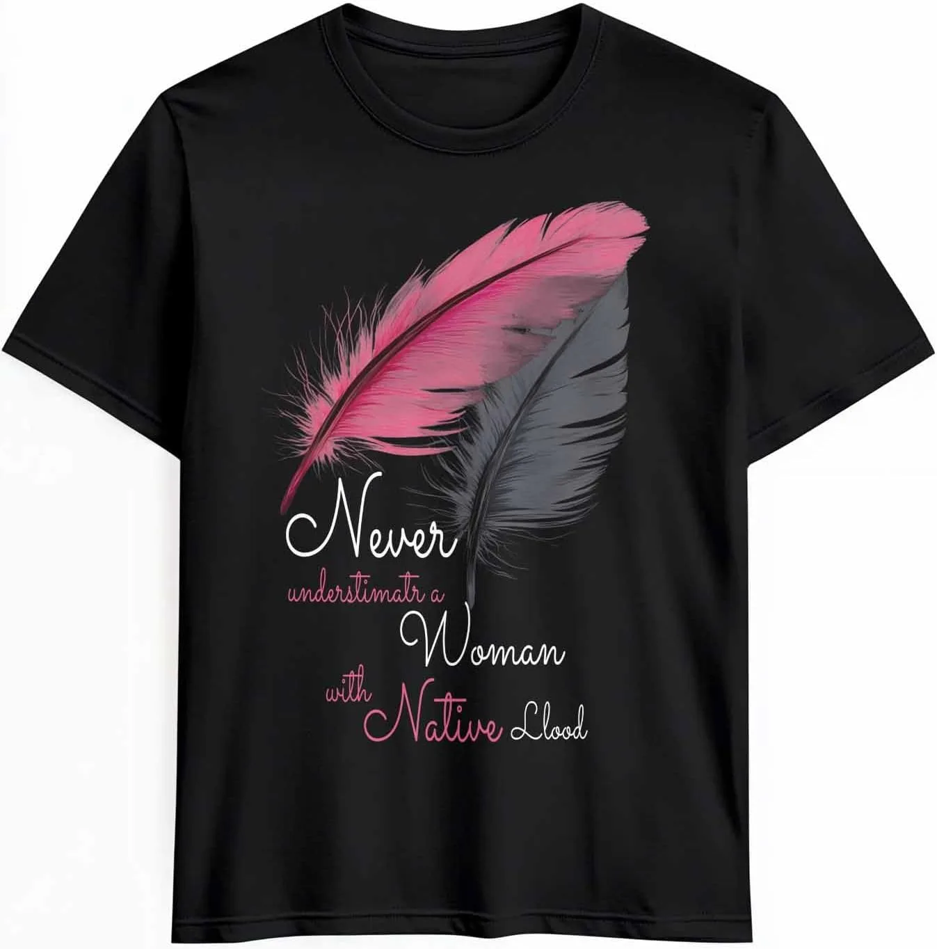 

Мужская футболка с принтом Feather Graphic, хлопок, короткий рукав, розовый и серый CosyBright