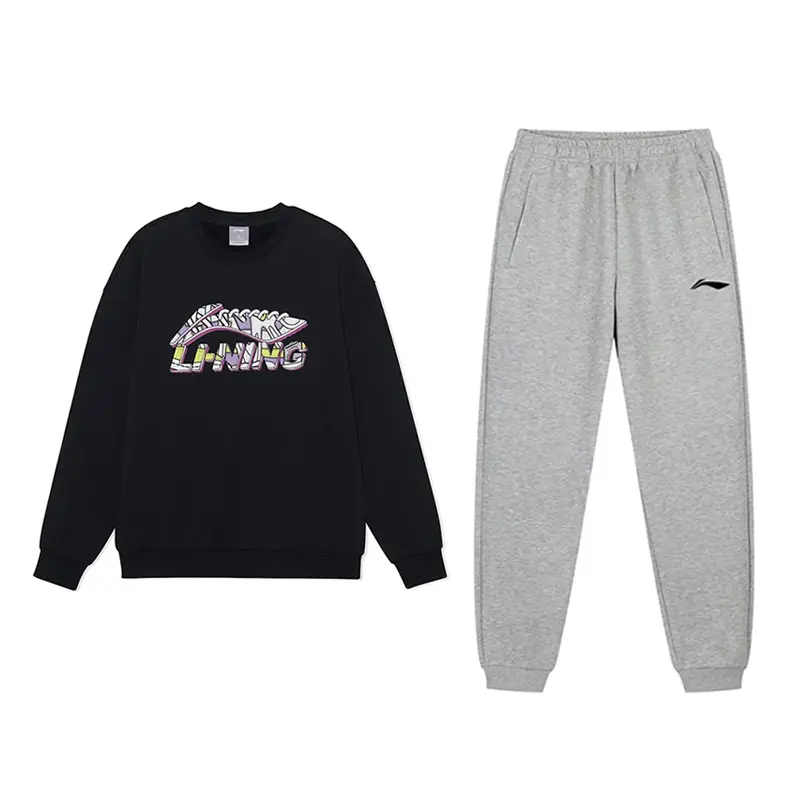 

Li-Ning Casual Sportswear Unisex Black+Coin Gray