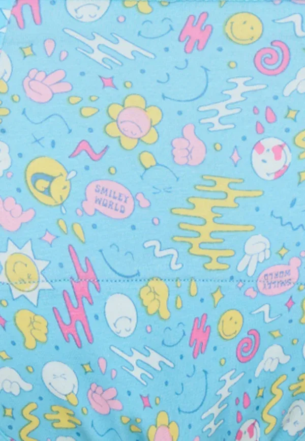 Трусы для менструации Teen Smileyworld Moderate Flow Period Panty Briefs Modibodi, синий вандерлюст — фото 4