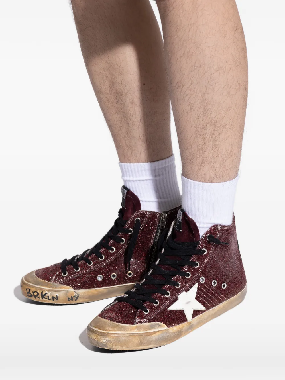 Кеды Francy Penstar Golden Goose, красный — фото 4