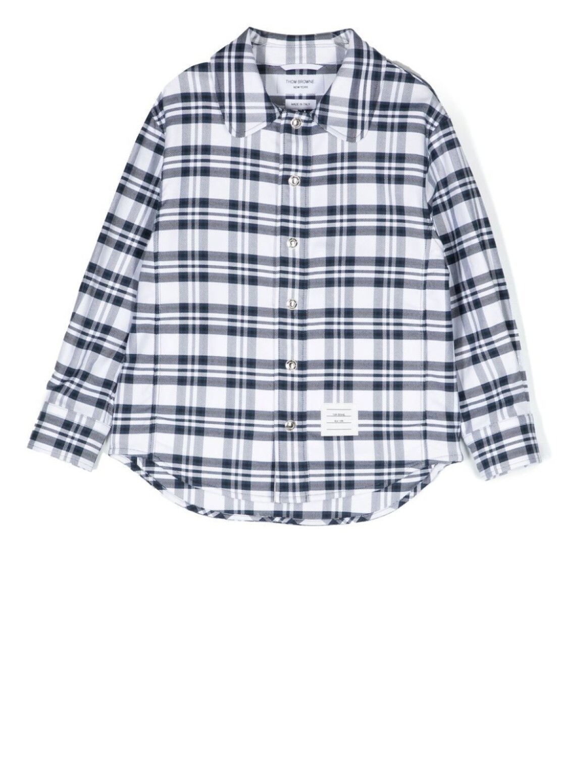 

Thom Browne рубашка в клетку, синий