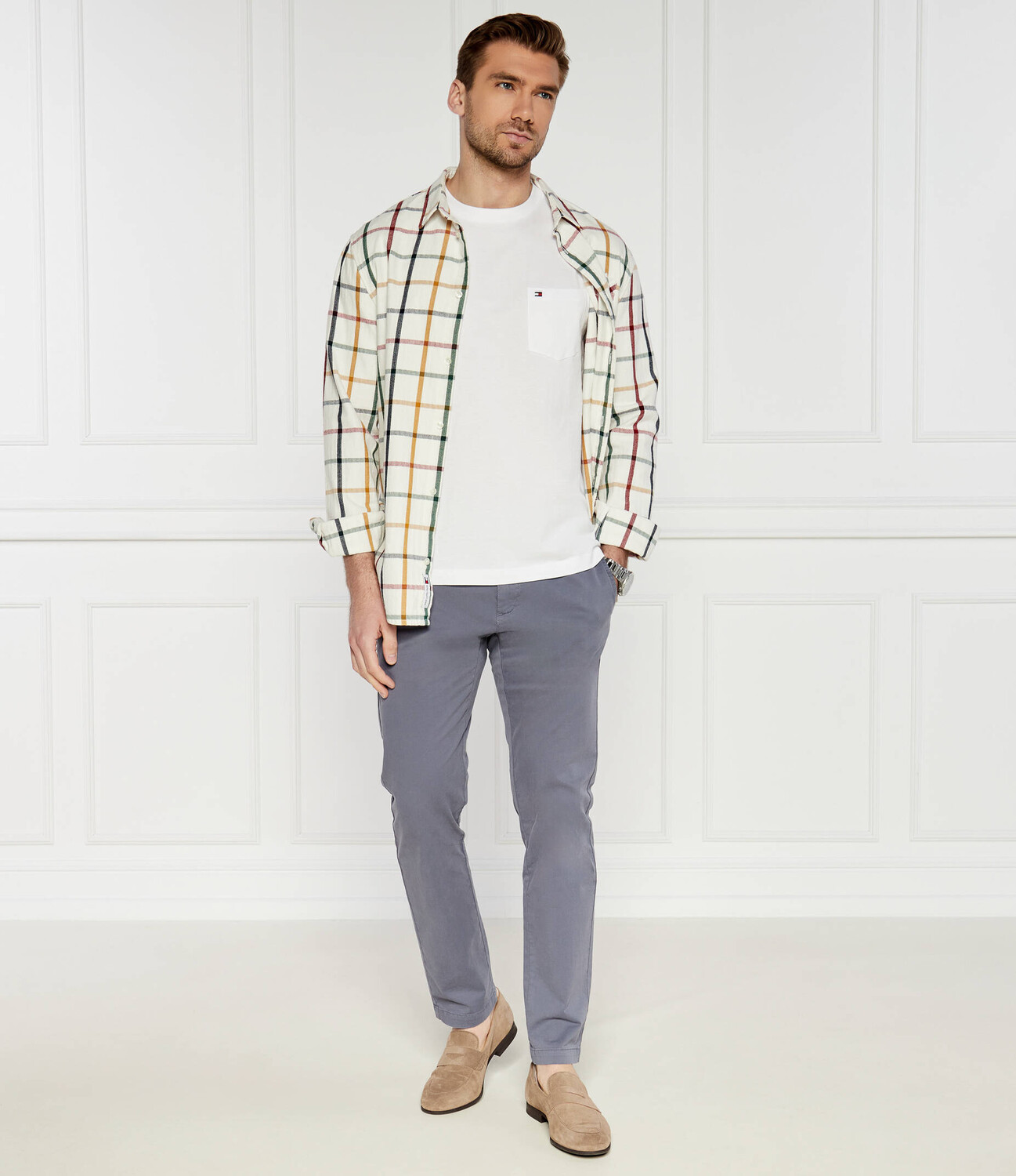 Футболка Tommy Hilfiger POCKET TEE Regular Fit, белый — фото 2