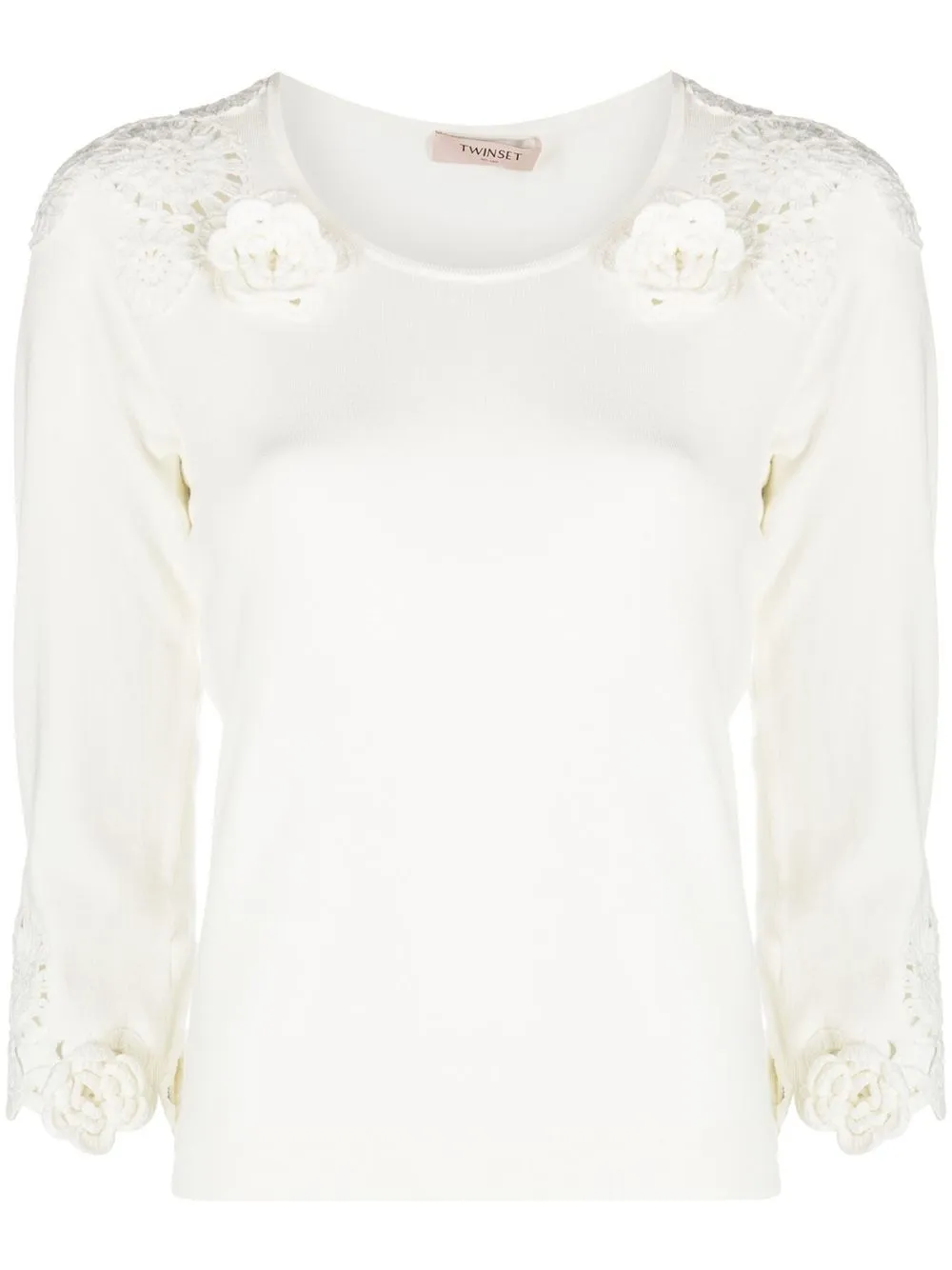 

Джемпер рыхлой вязки Twinset, нейтральный