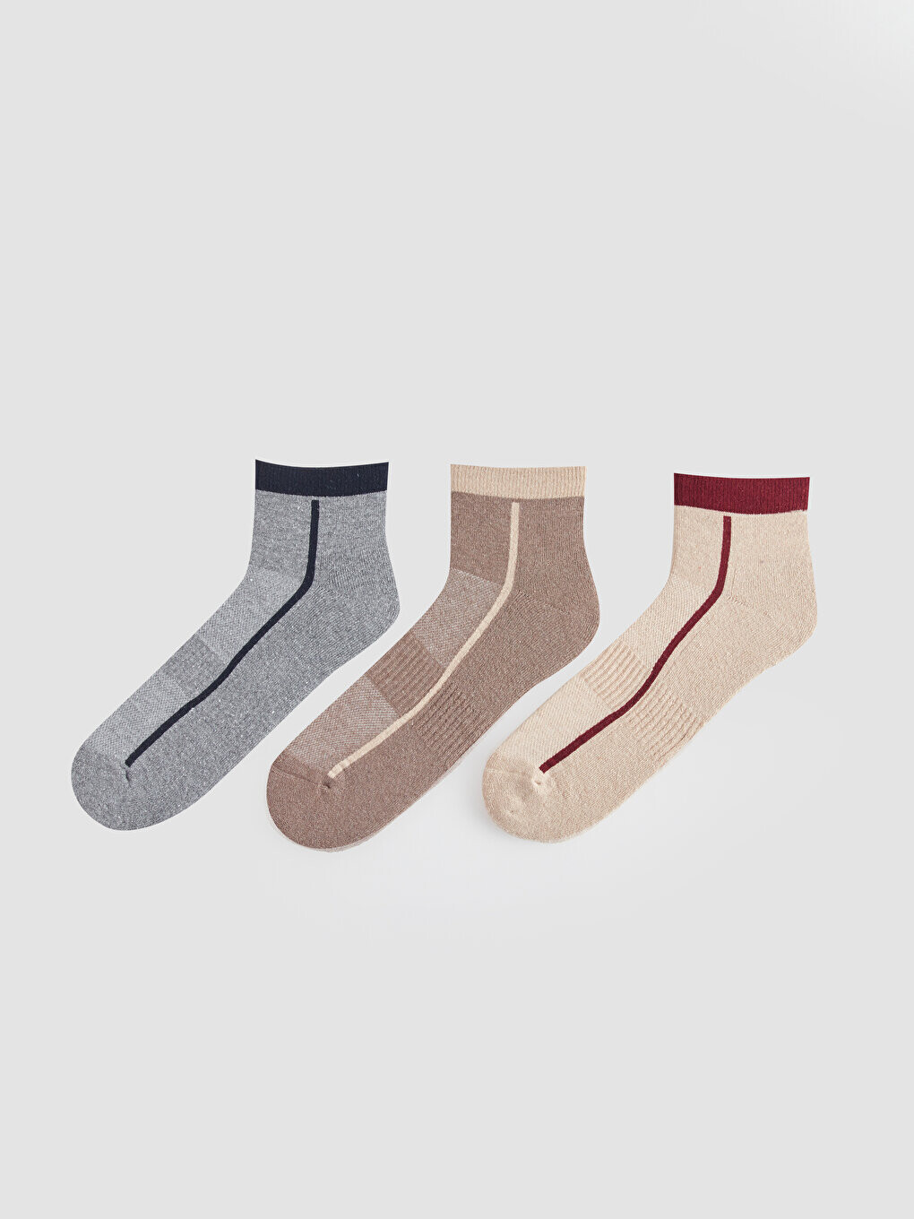 

Мужские носки с рисунком, 3 предмета LCW ACCESSORIES, окрашенная пряжа смешанного цвета