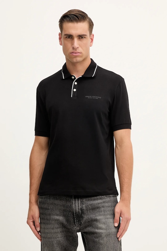

Поло Armani Exchange, черный