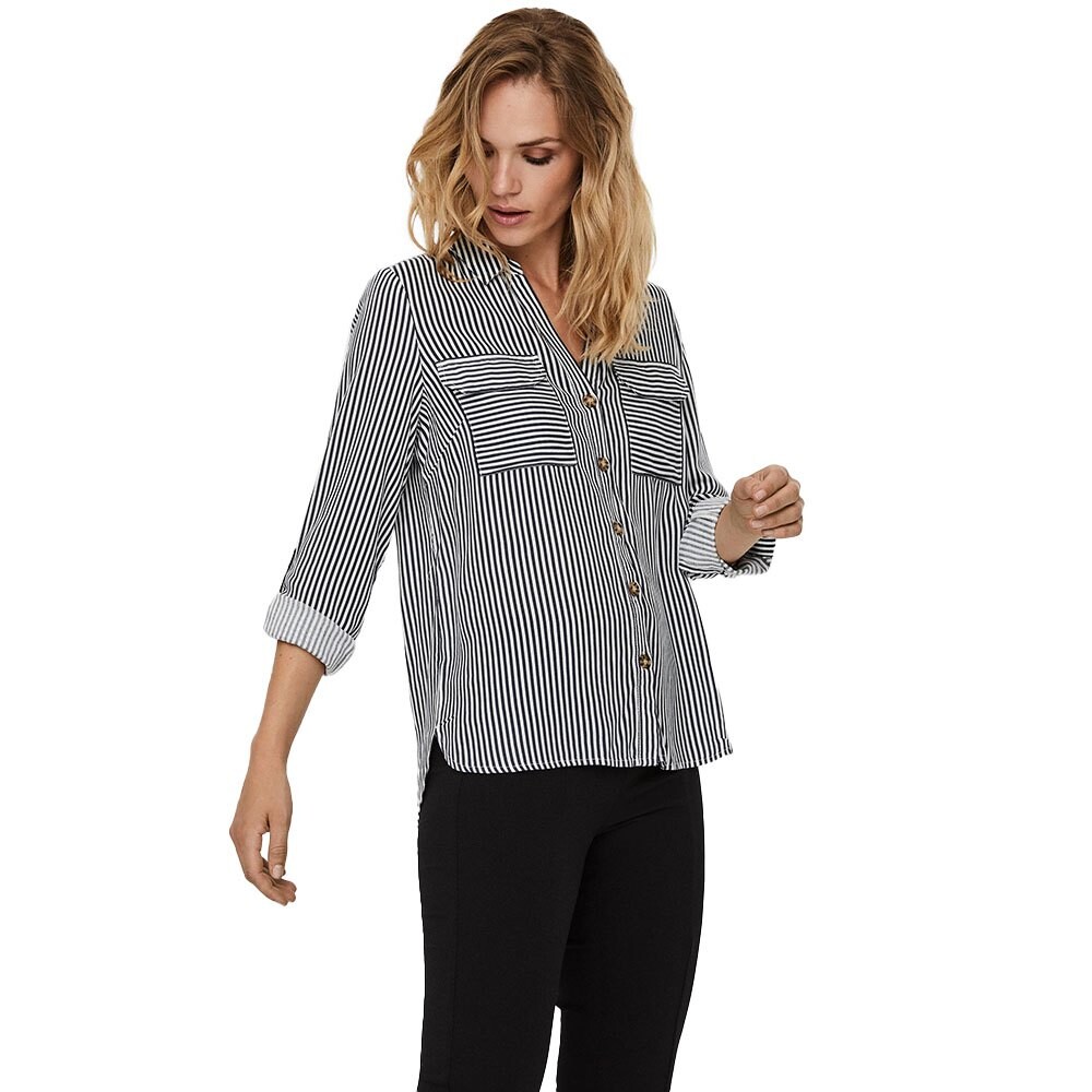 

Рубашка Vero Moda Bumpy Petite, синий