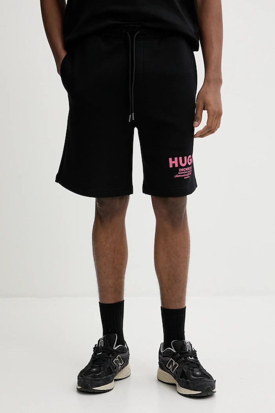 

Хлопковые шорты HUGO Blue nomario, черный