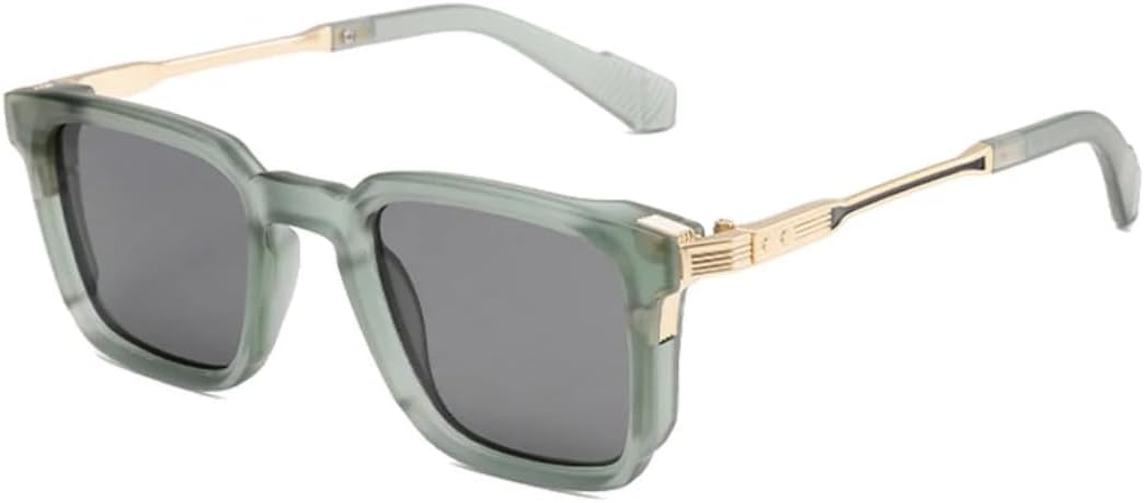 

Солнцезащитные очки Retro Rivets класса люкс для женщин и мужчин, с градиентным зеркальным покрытием и защитой от УФ-излучения UV400. В тренде UATXTAU, Matte Green Grey