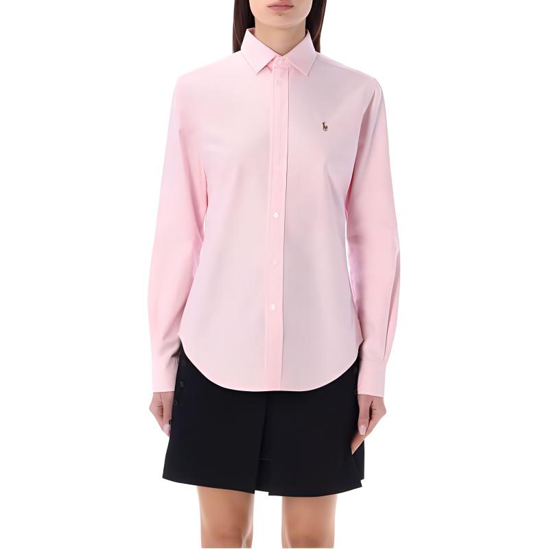 Классическая оксфордская рубашка Polo Ralph Lauren, розовая — фото 3