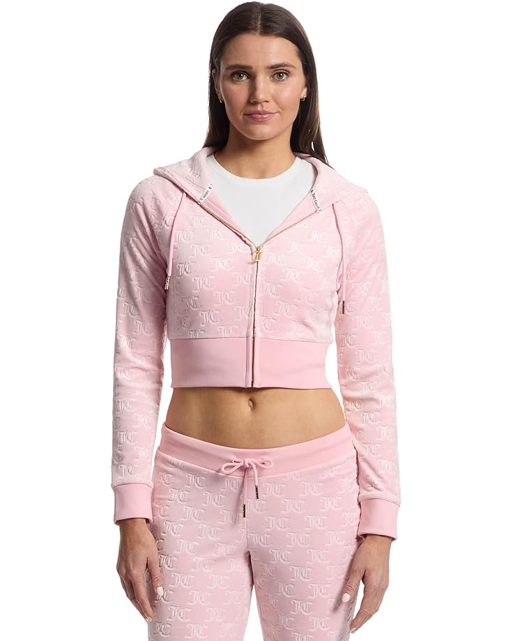 

Худи Juicy Couture Juicy Raglan Corset Hoodie, цвет Whisper Pink