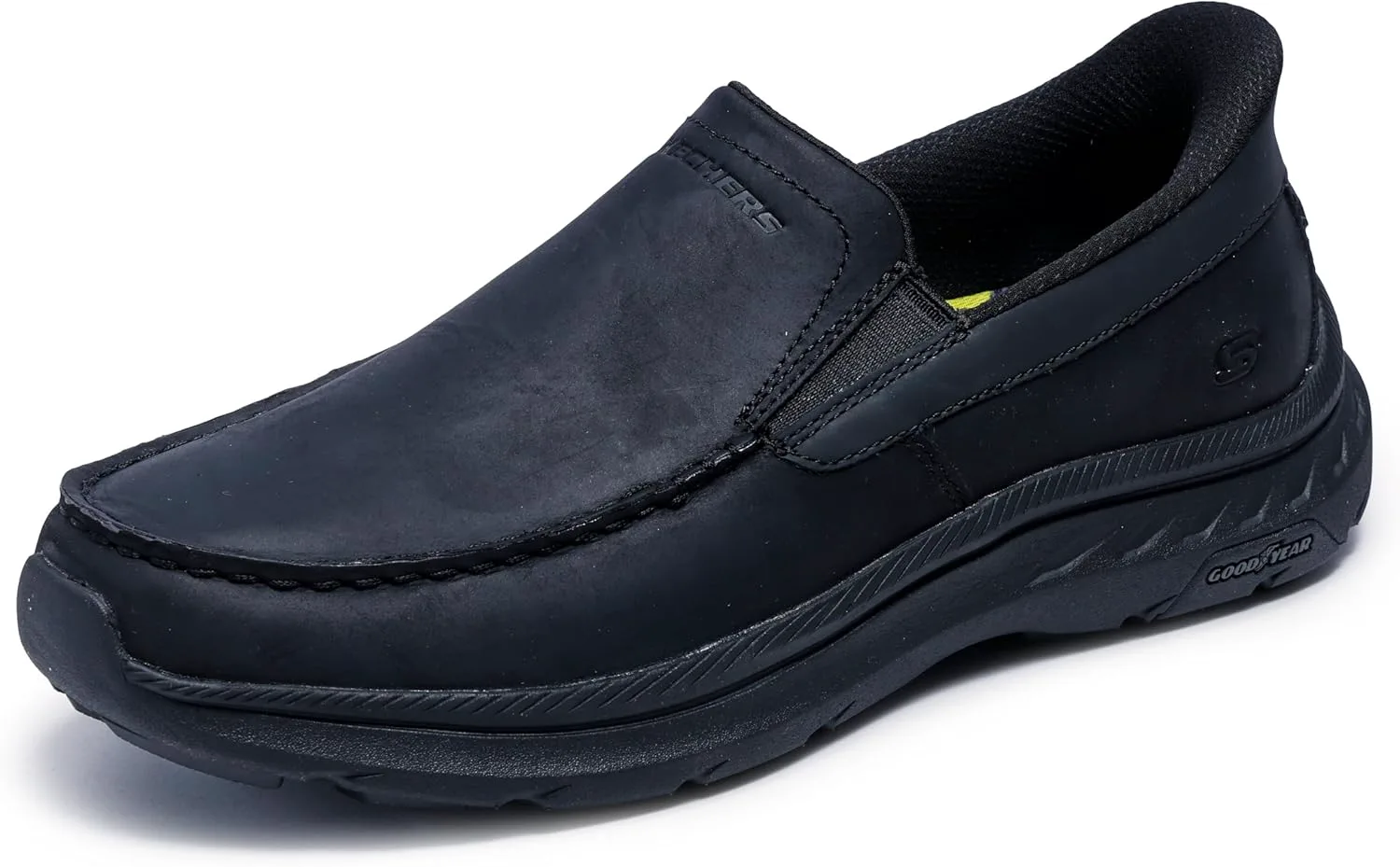 Мужские лоферы Skechers USA Pollard-Osgood с мысом-мокасином, черный