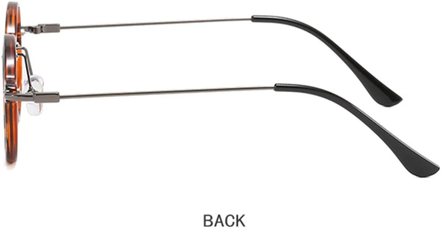 

Модные маленькие круглые солнцезащитные очки для женщин и мужчин с защитой от УФ-излучения UV400, из сплава, разноцветные, в винтажном стиле VFDHN, Clear-green