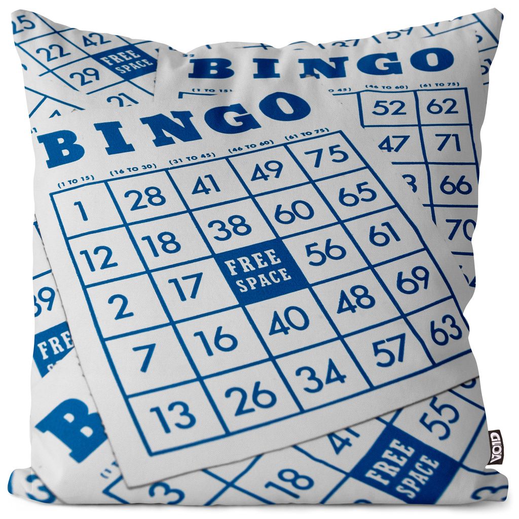 

VOID Bingo Game Card Чехол на подушку из полиэстера Водонепроницаемая подушка для улицы и дома Размер: 60 x 60 см