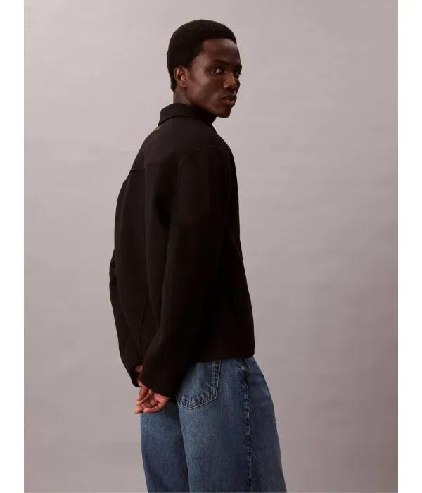 Шерстяная куртка regular fit Calvin Klein, черный — фото 3
