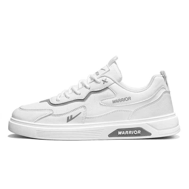 

Кроссовки для скейтбординга мужские low top WARRIOR, белый серый