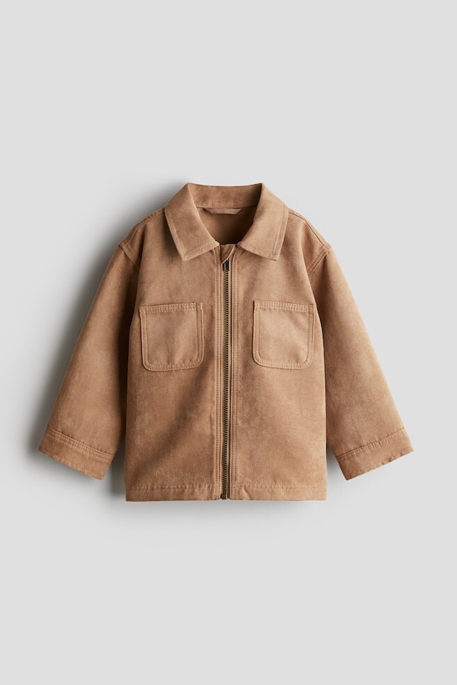 

Рубашка с начесом H&M, бежевый