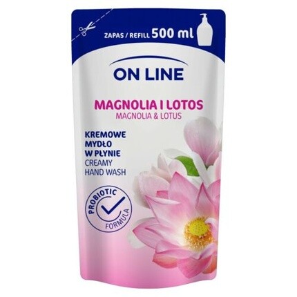 

Жидкое крем-мыло On Line «Магнолия и лотос», сменный блок 500 мл, Forte Sweeden