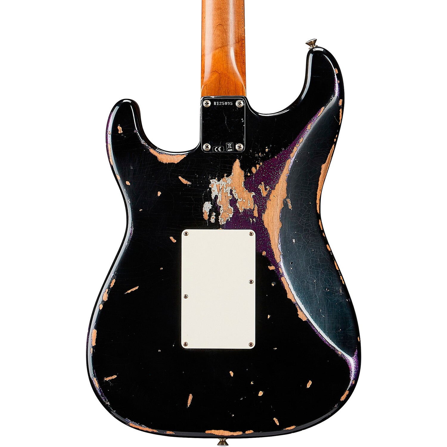 

Fender Custom Shop SuperNova Stratocaster HSS Heavy Relic Floyd Rose Электрогитара Black over Purple Sparkle