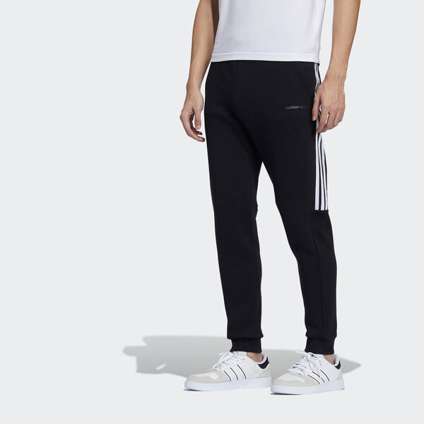 Спортивные штаны adidas neo M Cs Db Tp 2 Logo Stripe Athletics Sports Knit Bundle Feet Pants Black, черный — фото 2