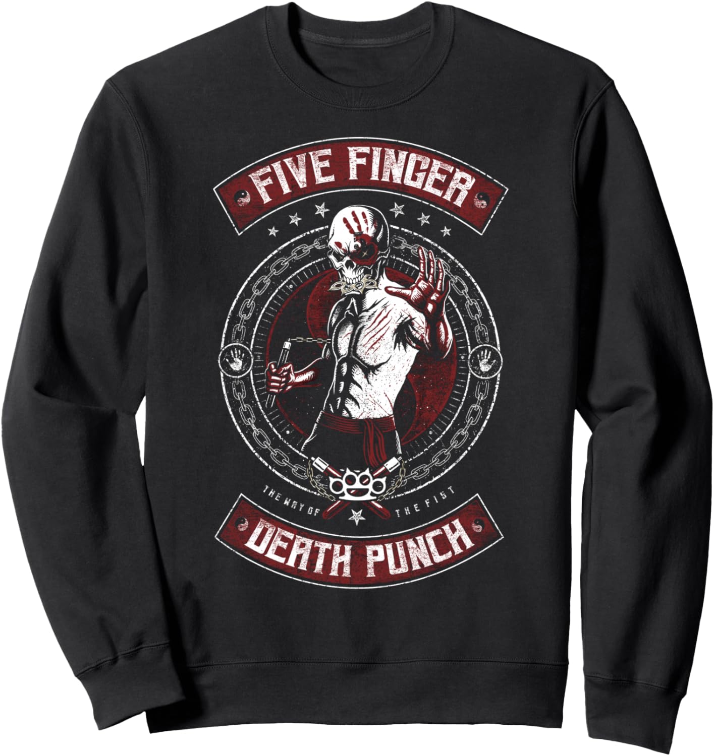 

Толстовка с изображением Брюса Наклза Five Finger Death Punch Official, черный