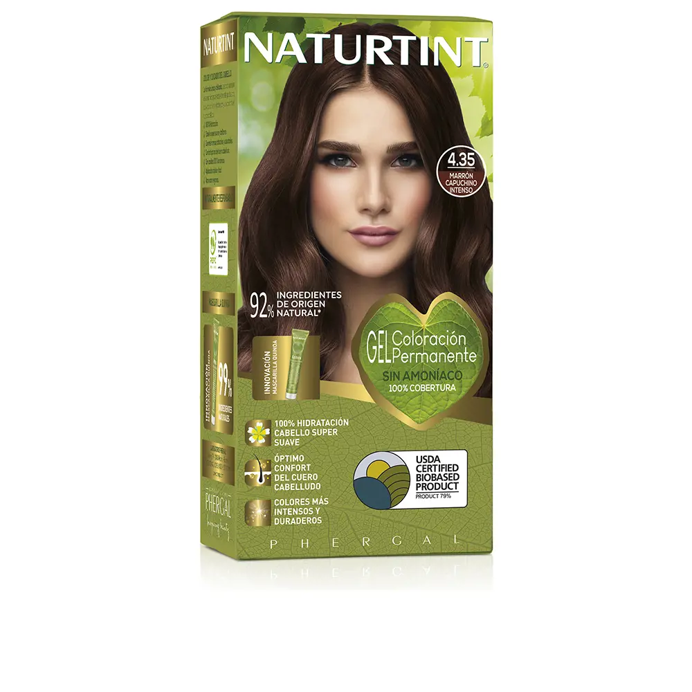 

Краска для волос Naturtint Naturtint, цвет 4.35 marrón capuccino intenso, 170 мл.
