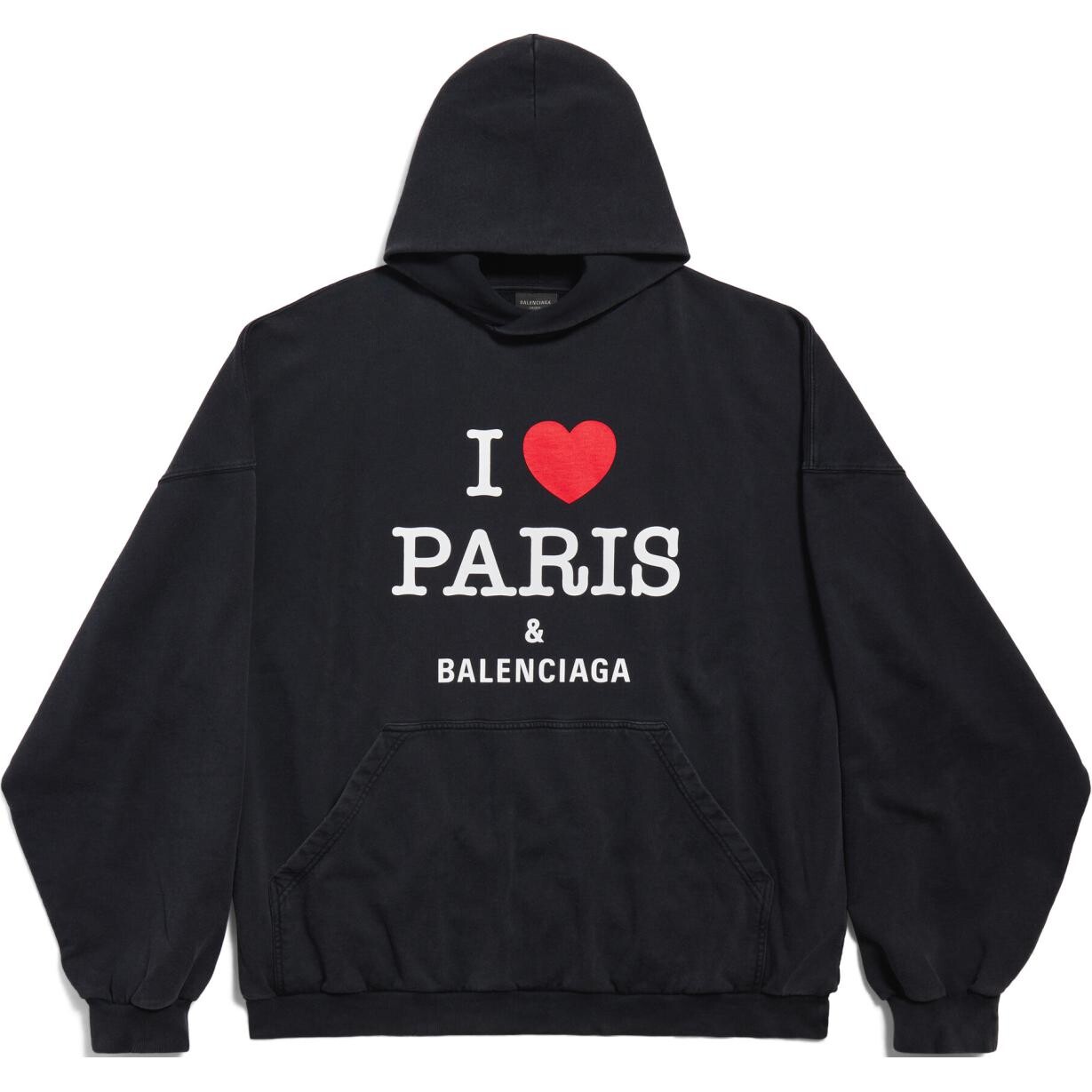 

Толстовка унисекс черная Balenciaga, черный
