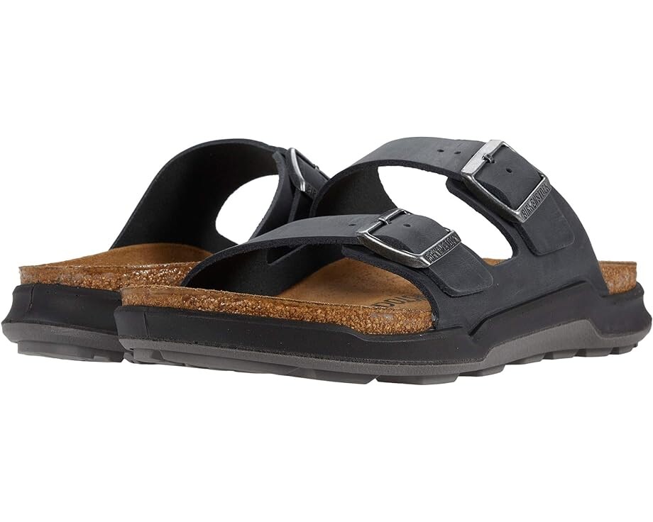 

Сандалии Birkenstock Arizona Rugged, цвет Black Oiled Leather