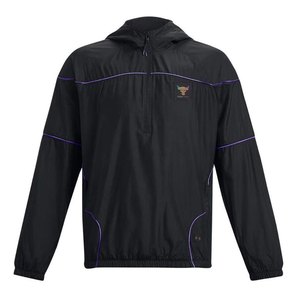 

Куртка project rock anorak jacket 'black' Under Armour, черный