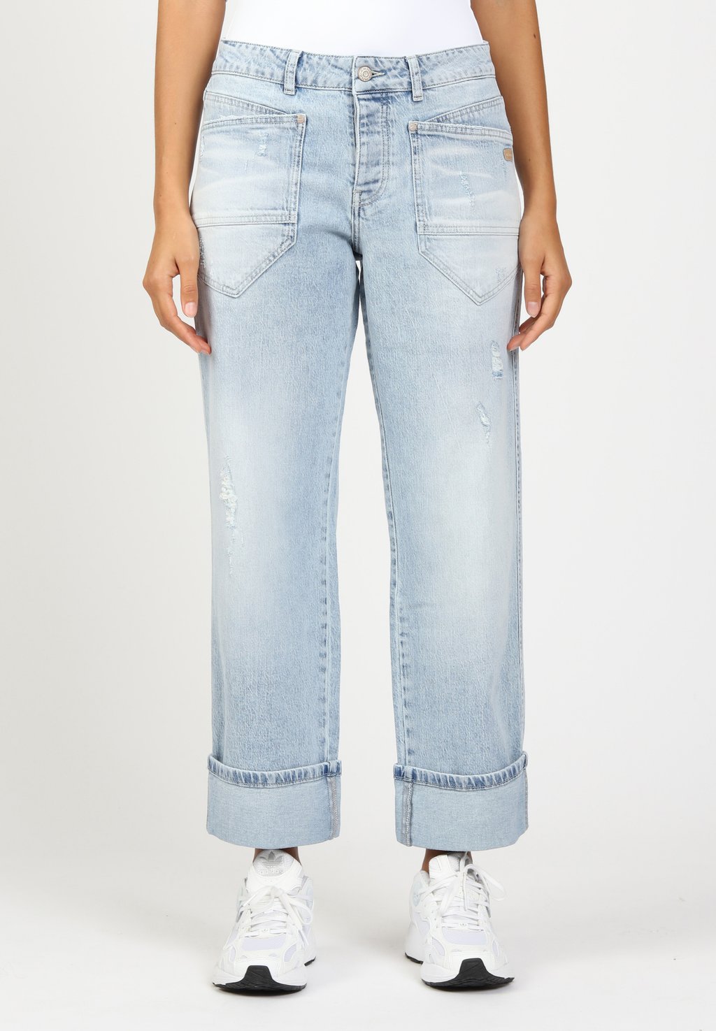 

Джинсы свободного кроя LOOSE FIT Gang, цвет Destroyed Lightblue