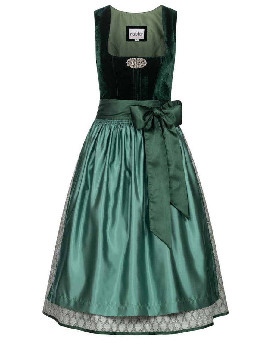 

Широкая юбка в сборку Trachtenhof Nübler midi Marlies, зеленый