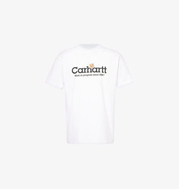 

Футболка из хлопкового джерси с круглым вырезом и надписью «Script» Carhartt Wip, белый