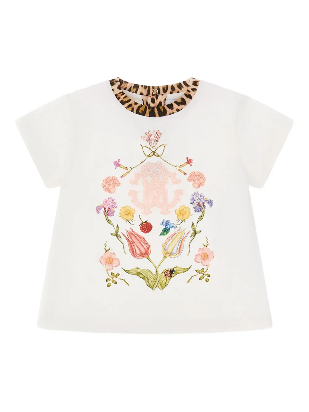 

Футболка с логотипом Roberto Cavalli, белый