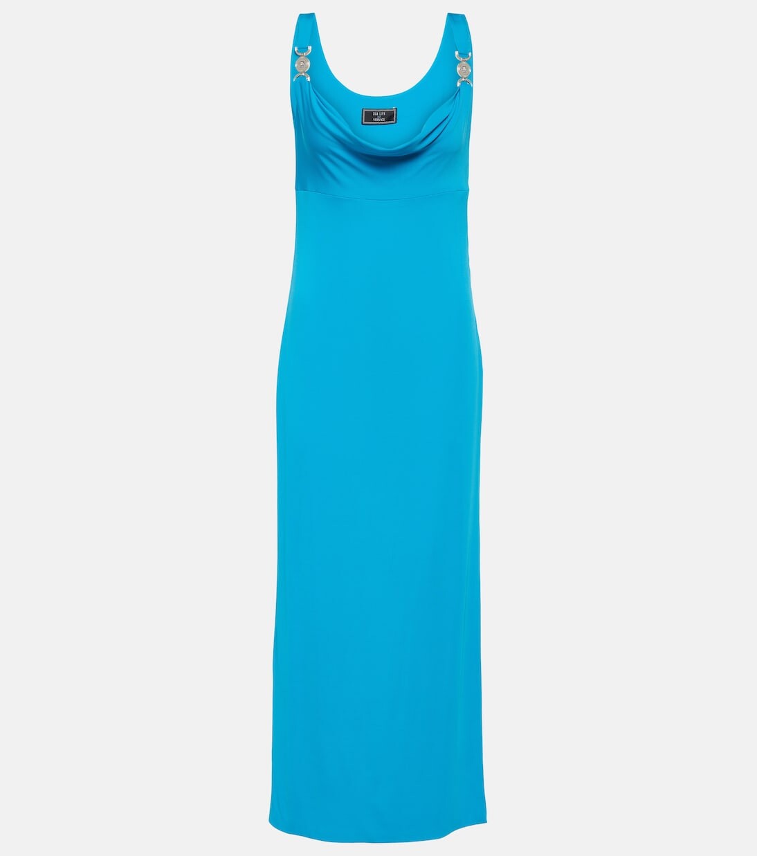 

Платье макси medusa '95 из джерси Versace, синий
