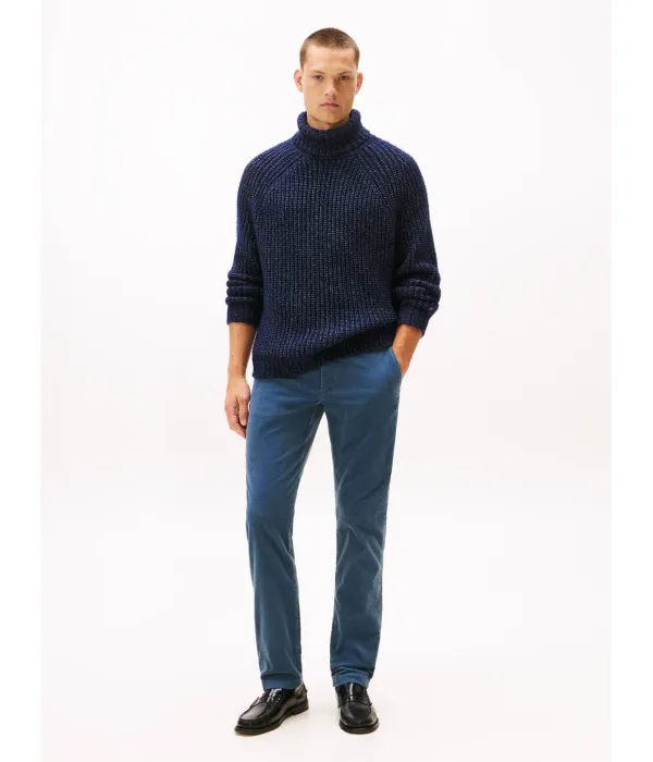 Вельветовые брюки-чинос Denton Straight fit Tommy Hilfiger, синий — фото 2