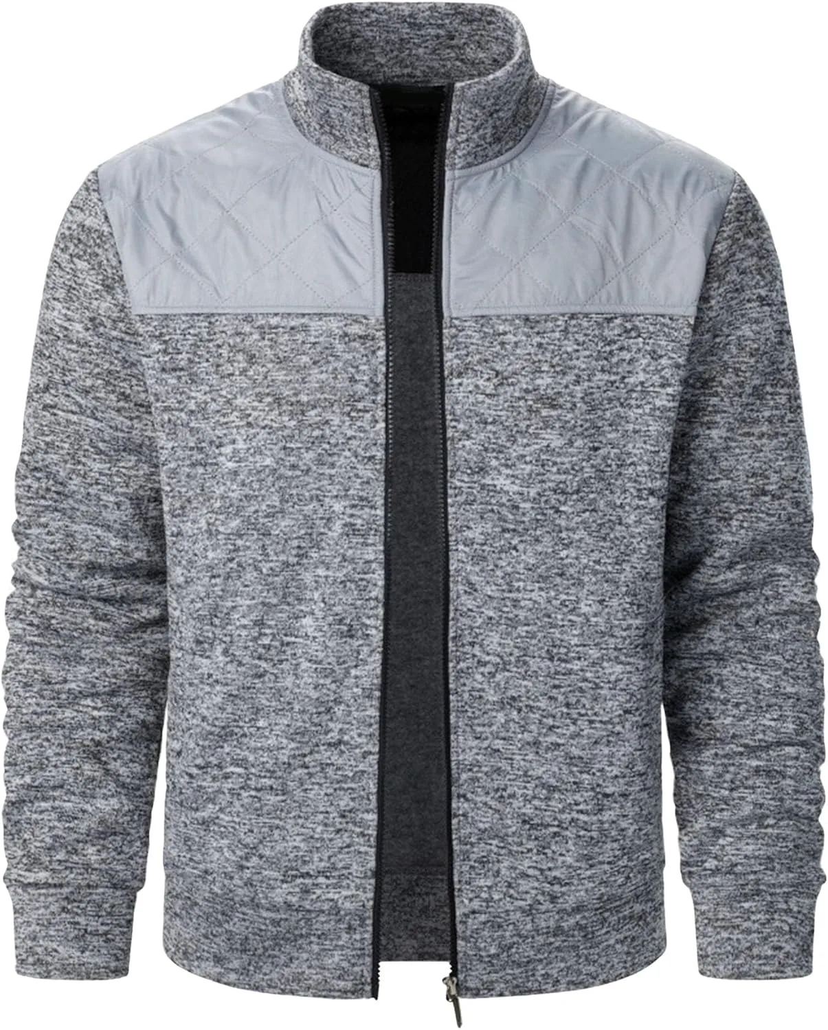 

Мужская куртка-свитер с воротником-стойкой, молнией и карманами JEShifangjiusu