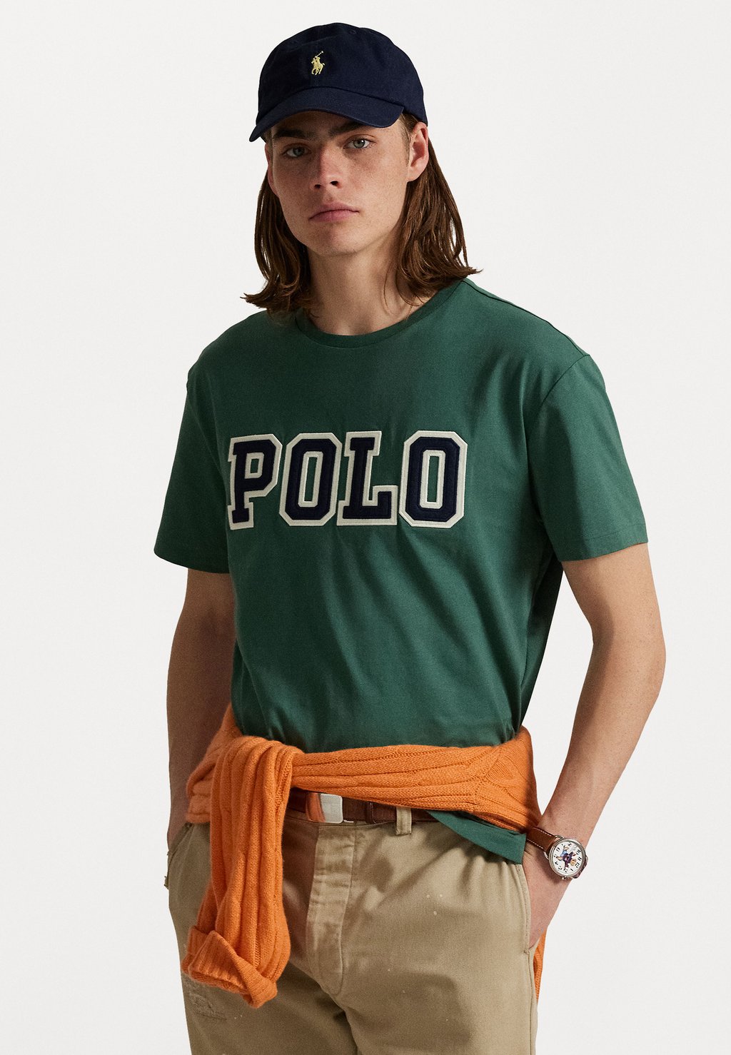 

Футболка с принтом CLASSIC FIT LOGO Polo Ralph Lauren, зеленый