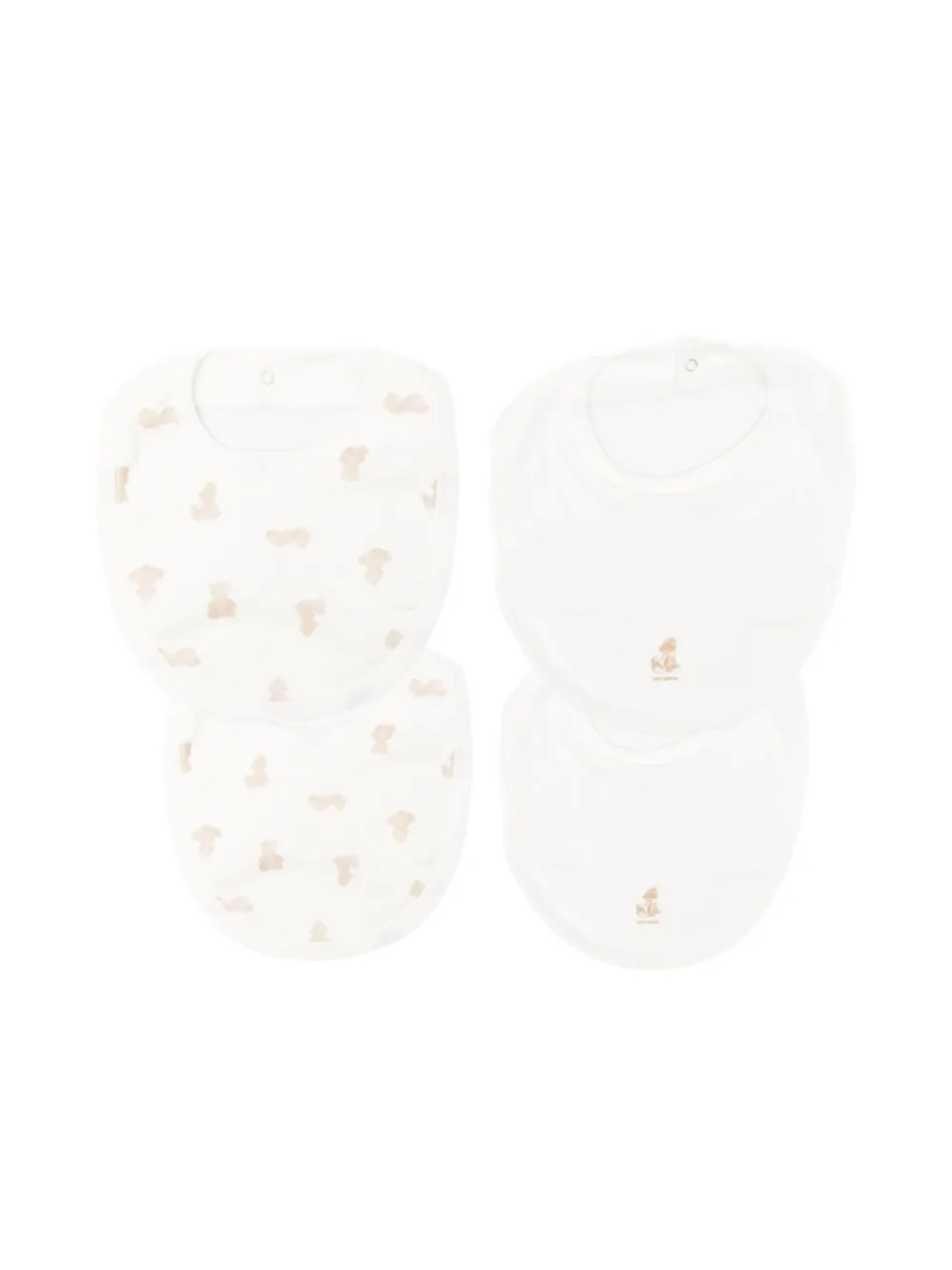

Нагрудники с принтом «собака» Petit Bateau (комплект из двух штук), белый
