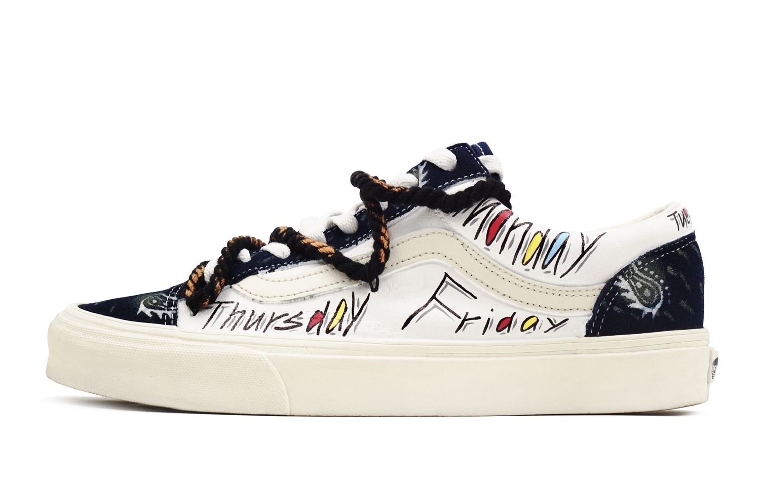 

Стиль 36 Cute Week, винтажные кроссовки Unisex с двойными шнурками, милые противоскользящие низкие кеды для скейтбординга Vans, априкот