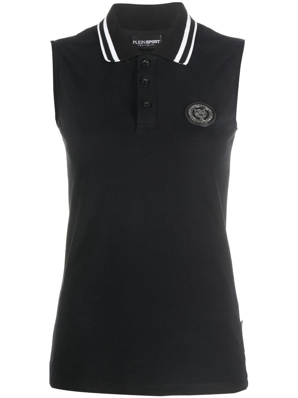 

Рубашка поло с нашивкой-логотипом Plein Sport, черный
