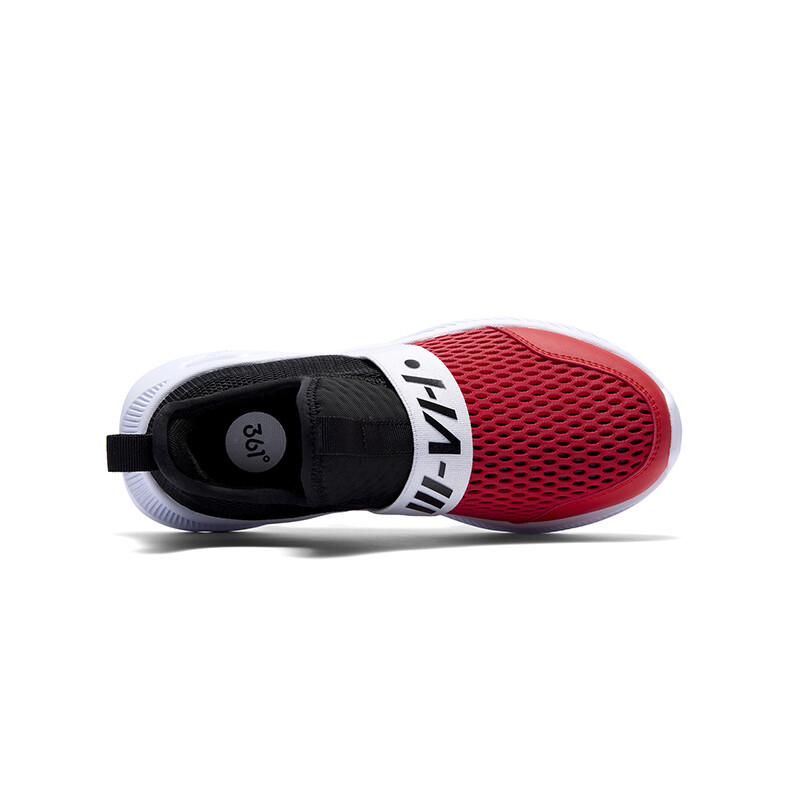 Детские кеды Kids Low-top Black/Red 361°Kids, черный/красный — фото 4