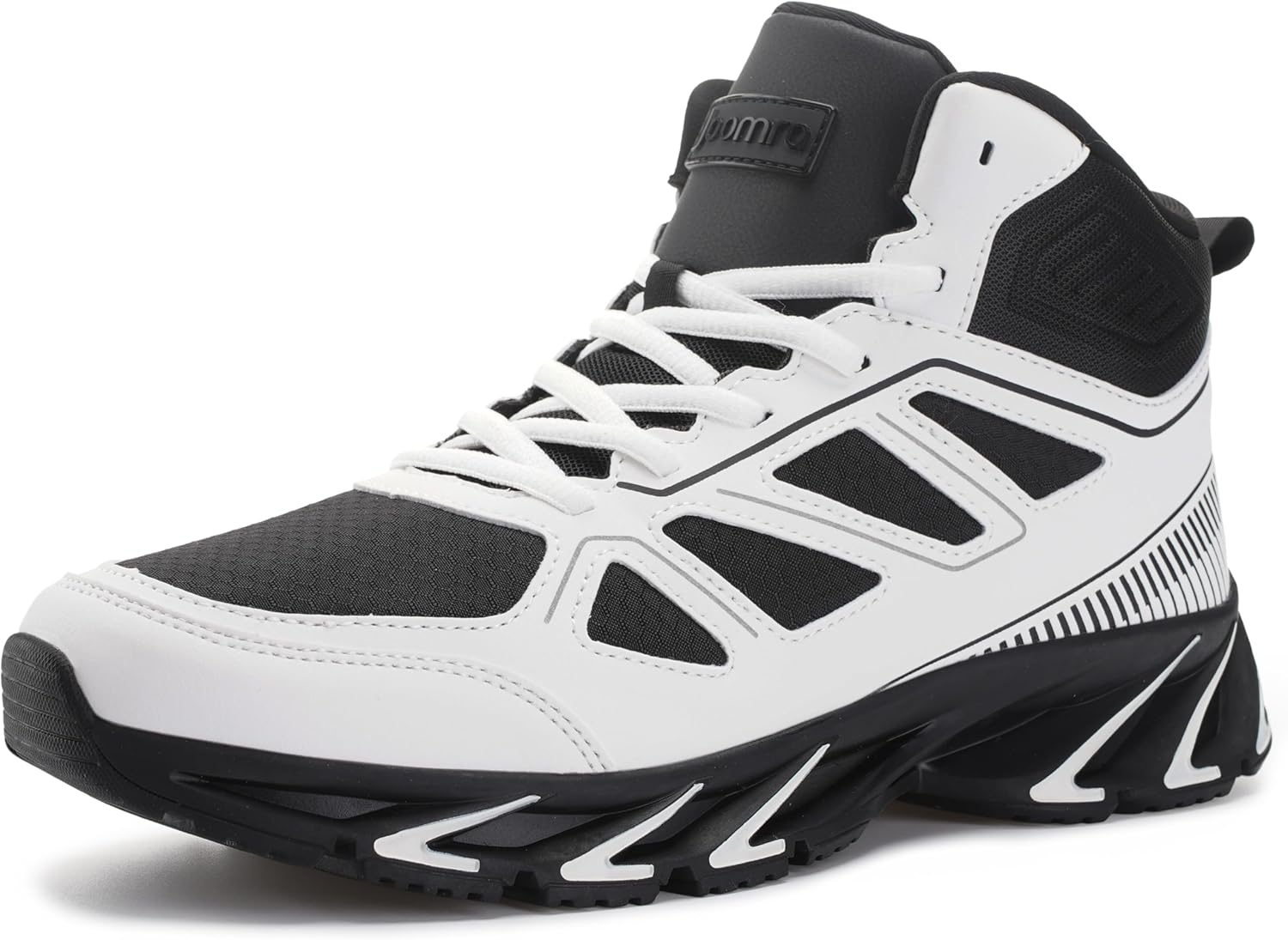 

Кроссовки Joomra для мужчин с высоким верхом, Спортивные с элементами стиля, Целевая поддержка голеностопа, белый