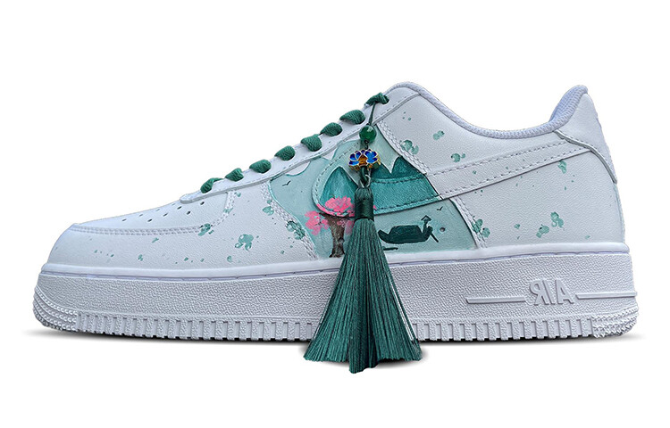 

Кроссовки для скейтбординга Air Force 1 женские с низким верхом, синие/зеленые/белые Nike, Зеленый, Кроссовки для скейтбординга Air Force 1 женские с низким верхом, синие/зеленые/белые Nike