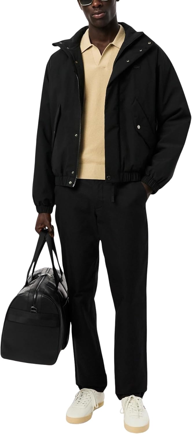 Lacoste мужские классические хлопковые чинос, Black — фото 4