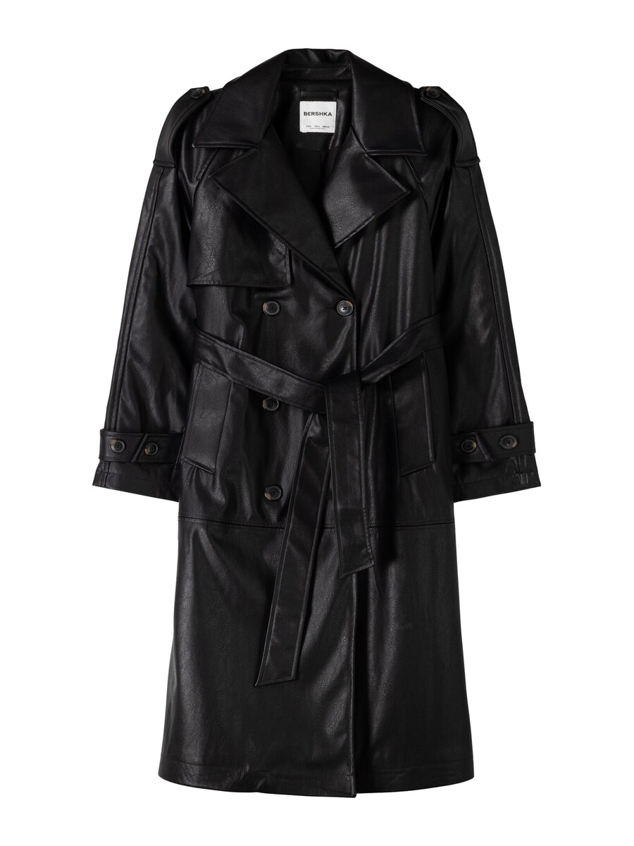 

Межсезонное пальто Bershka, черный
