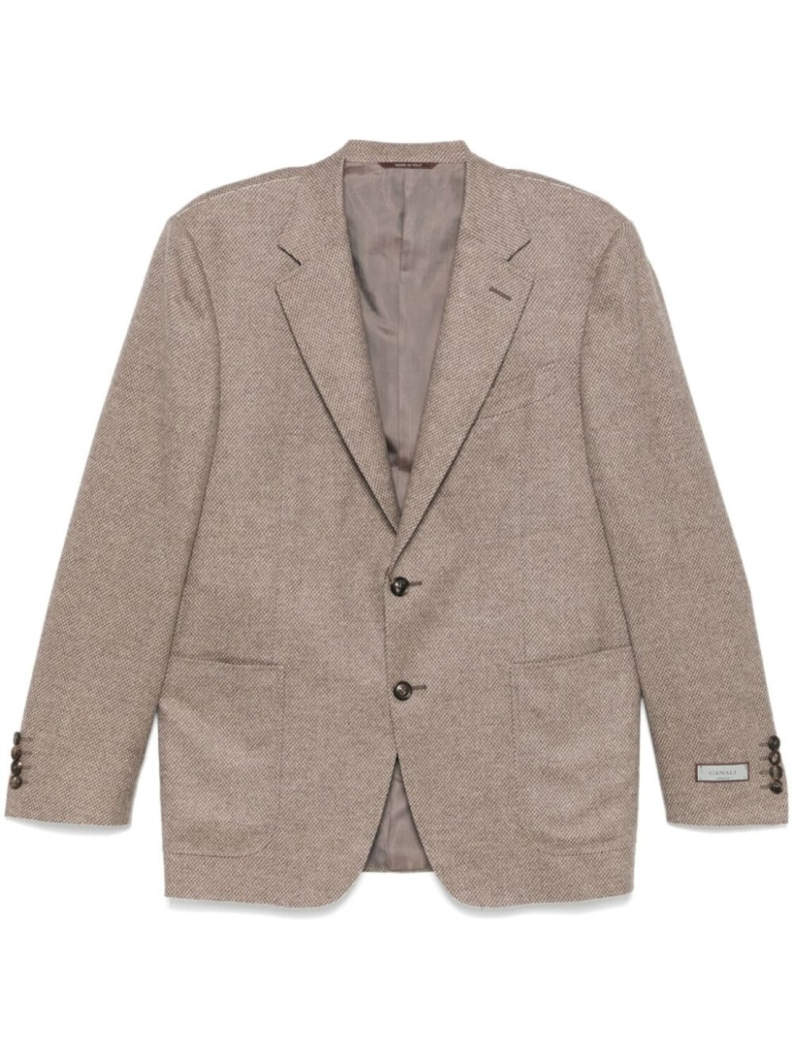 

Canali однобортный пиджак, коричневый