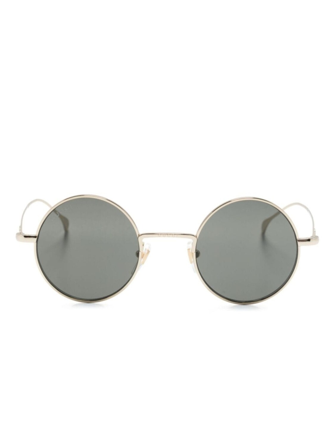 

Gucci Eyewear солнцезащитные очки в круглой оправе, золотистый