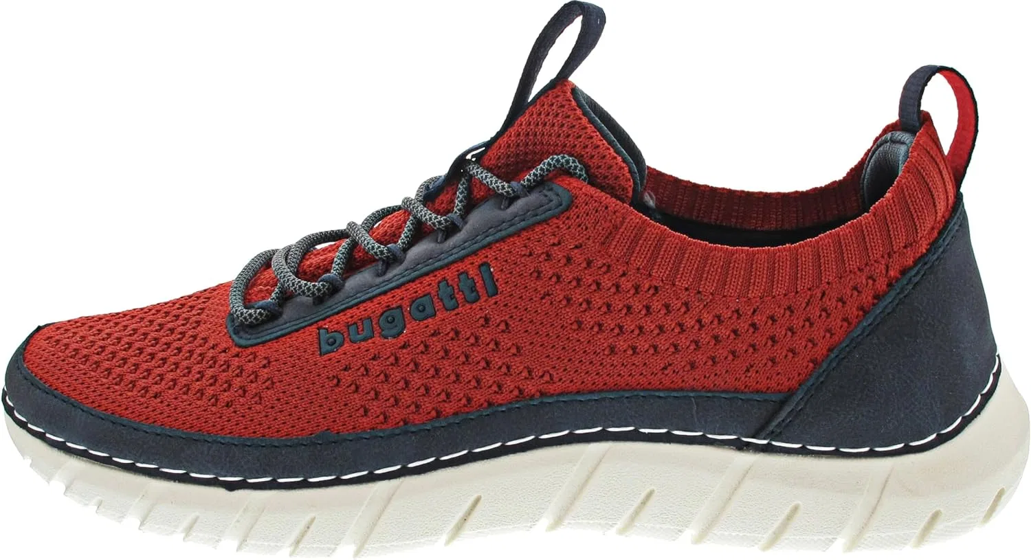 Мужские туфли Bugatti 321-ASM01 на шнуровке, Red / Dark Blue