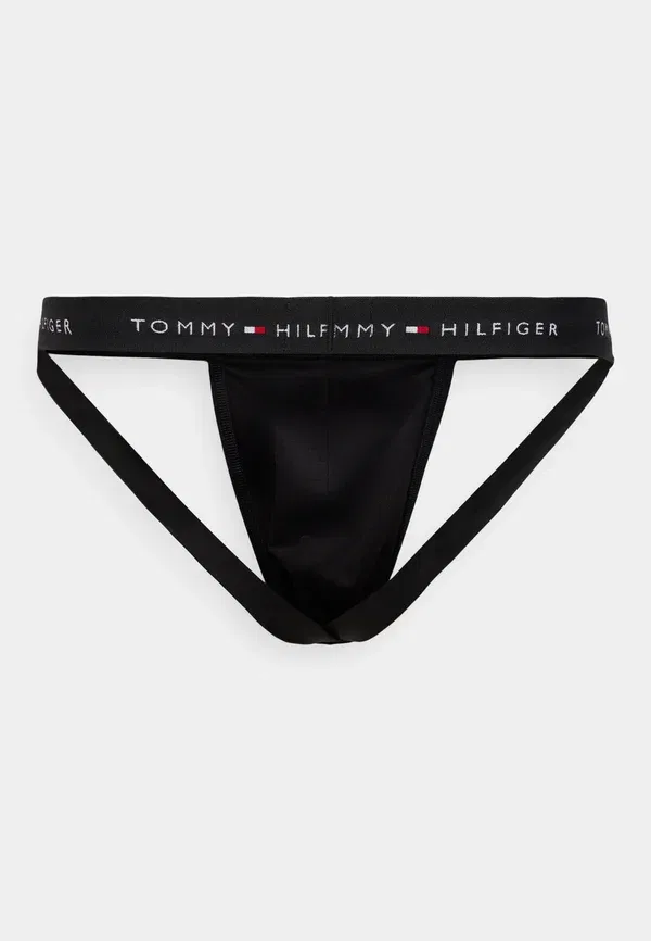 Трусы Tommy Hilfiger 3 Pack Signature Logo Waistband Jockstraps, черный — фото 2